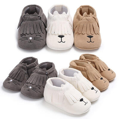

Baby Tassel Soft Sole Suede Shoes Infant Toddler Newborn Boy Girl Moccasin Shoes Moccasins Soft Moustache Shoes Crib Footwear