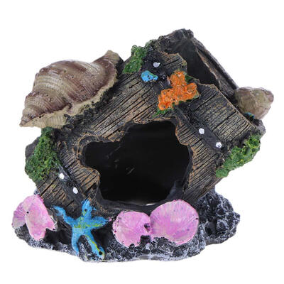 

Artificial Resin Fish Cave Hiding Tank Ornament Aquarium Landscaping Decor