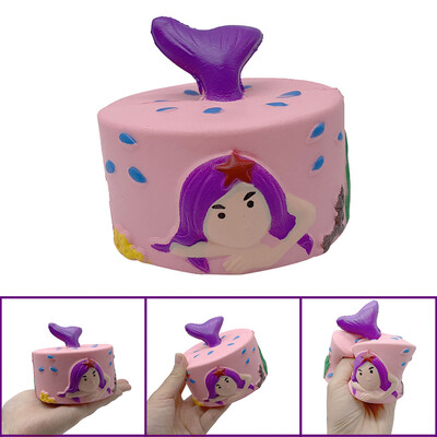 

YIWULAExquisite Squishies Mermaid Cake Scented Slow Rising Stress Reliever Toy