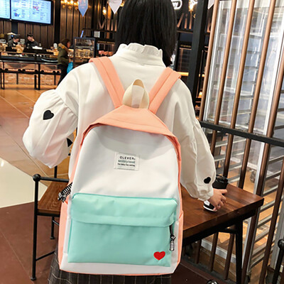 

New Fashion Womens Portable Backpack Casual Wild Contrast Color Backpack