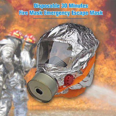 

Disposable Fire Mask Emergency Escape Mask 30 Minutes Self-life-saving Respirator Gas Mask Smoke Toxic Filter Oxygen Mask