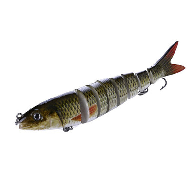 

New Hot 136CM Mini Artificial Bait False Multi Joint Fish Shape Hard Lure Fishing Accessories With 2pcs 6Hooks