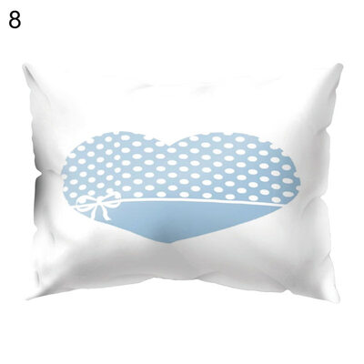 

Fresh English Letters Cloud Flower Pillow Case Cushion Cover Sofa Bed Cafe Decor