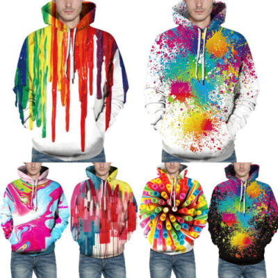 

3D Print Galaxy Pullover Hooded Sweatshirt Hoodies Big Pockets Adult Unisex Coat