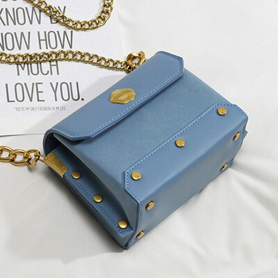 

Summer bag women 2019 new western style chain small square bag fashion Joker frosted shoulder Messenger bag