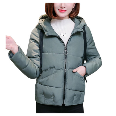 

Toponeto Fashion Women Winter Warm Cotton Hooded Winter Jacket Long-Sleeved Coat