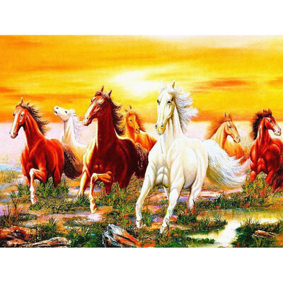 

5D DIY Diamond Painting Full Square Animal Horse Embroidery Sale Pictures Of Rhinestones Diamond Mosaic Home Decor Gift