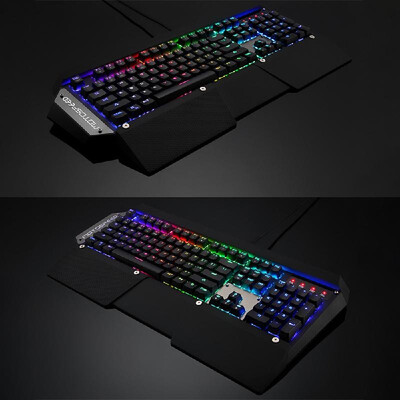 

Motospeed CK88 NKRO Wired USB Mechanical Keyboard Black Illuminated Gaming Keyboard with RGB LED Indicator for PC