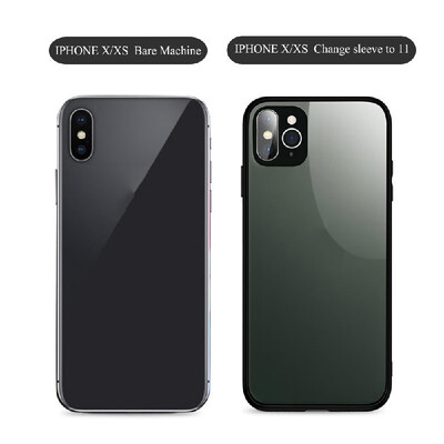 

Glass Case for i-phone XR Second Change for i-Phone 11 Pro Shockproof Glass Back Cover