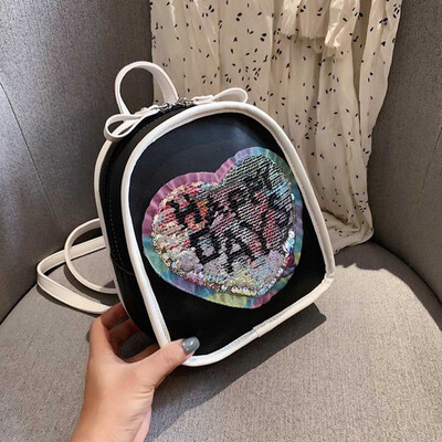 

YCdeying Laser Sequins cartoon Bunny pu Material Backpack