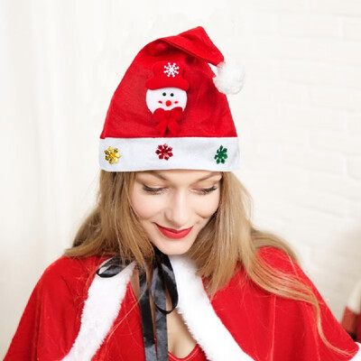 

Kid Adult Cheer Christmas Hat Children Santa Claus Reindeer Snowman Cute Cap Party Festival Decoration