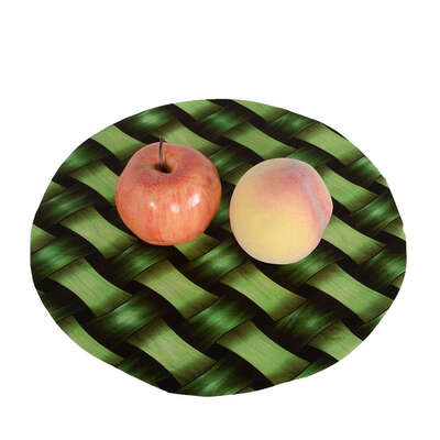 

4Pcslot 30cm Waterproof Simulation Bamboo Table Cloth Pad Dining Placemat Disc Bowl Mat Coaster