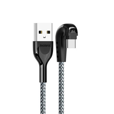 

REMAX Universal U-Shaped Elbow Fast Charging USB To Type-C Lightning Gaming Data Cable Cord-Lightning