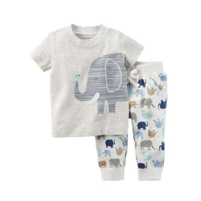 

Canis Newborn Kids Baby Boys Girls Elephant Tops T-shirt Long Pants Outfits