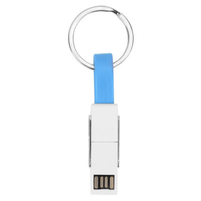 

4 in 1 USB Cable Keychain Micro Type C 8 Pin Charge Line for Android iPhone