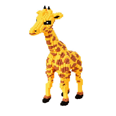 

8628 Giraffe Cute Animal Cartoon Model Building Blocks Bricks Kids DIY Birthday Christmas Gifts Toys Diamond Doll Pressure Release