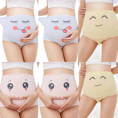 

Cotton Pregnant High Waist Panties Women Underwear Maternity Briefs  Adjustable