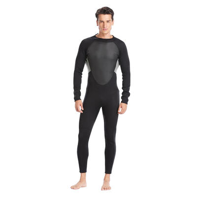 

Men One-piece Wetsuit Long Sleeve 3mm Neoprene Scuba Diving Suit Swimwear