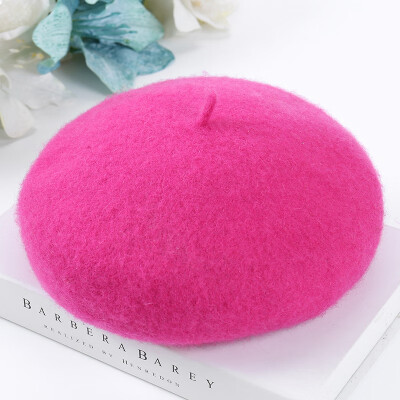 

2019 Early Spring New Vintage Beret Wool Thickened Joker Female Hat Pumpkin Hat Artist Hat