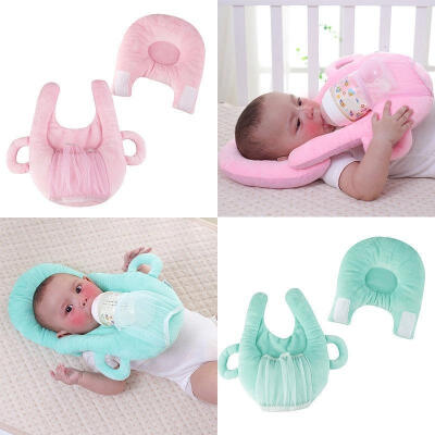 

Newborn Baby Infant Anti Roll Prevent Flat Foam Memory Pillow Head Support Neck