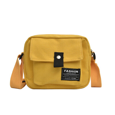 

Tailored 2019 Summer New Fashion Woman Shoulder Canvas Bag Student Simple Messenger Bag