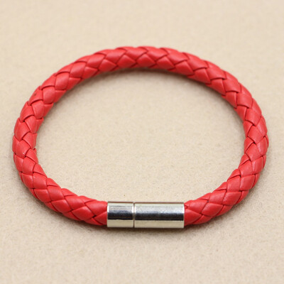 

Retro Trend Manual Weaving PU Leather Rope Simple Leisure Bracelet Unisex Pair 3 Colours Optional