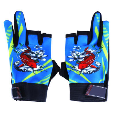 

1 Pair Fishing Printed Full Finger&Half Finger Gloves Skidproof Gloves