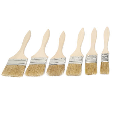 

Greensen Popular 6 pcs Wooden Handle Brush Thickening Paint Brush Perfect Tool for Barbecue