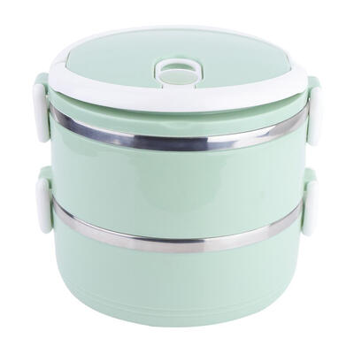 

Greensen Stainless Steel 2-Layer Thermal Lunch Box Stackable Leakproof Lunch Container