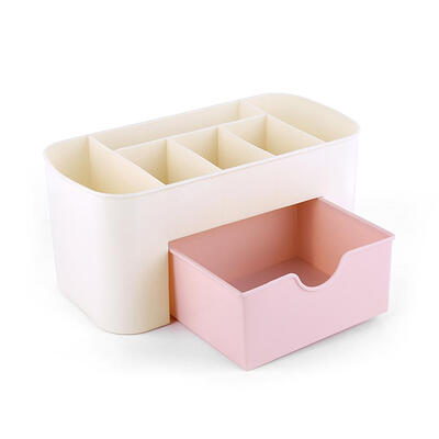 

Multi-function Cosmetic Storage Box Drawer Desktop Jewelry Nail Organizer
