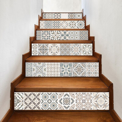 

Toponeto DIY Steps Sticker Removable Stair Sticker Home Decor Ceramic Tiles Patterns