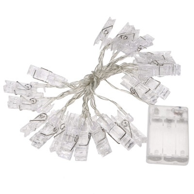 

2 Modes Wedding Fairy Lights String of Copper Wire Photo Clip