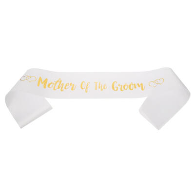 

Satin Mother of The BrideGroom Sashes Wedding Mother Shower Shoulder Strap