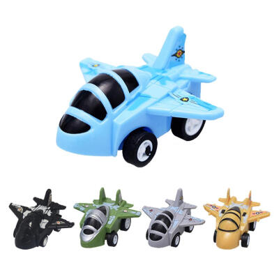 

Cartoon Mini Simulation Pull Back Plane Fighter Model Toys Children Gifts