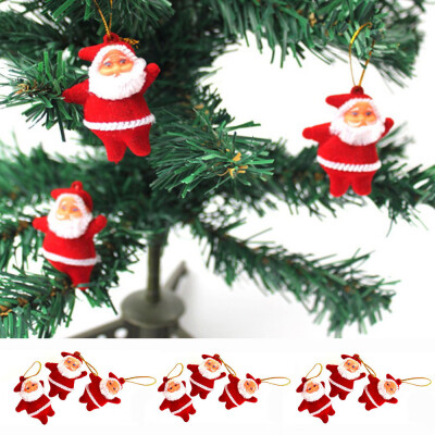 

Tailored 9Pcs Christmas Ornaments Gift Santa Claus Snowman Reindeer Doll Hang Decorations