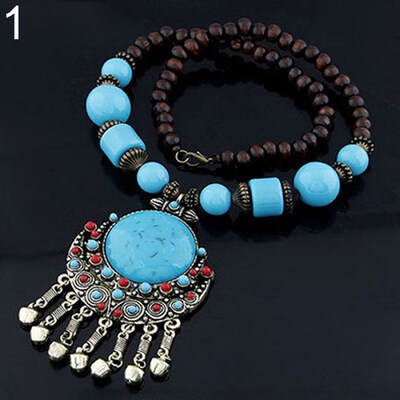 

Women Vintage Bohemia Style Pendant Long Chain Sweater Necklace Jewelry Charm