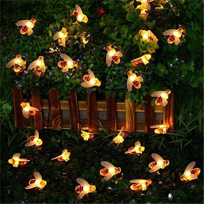 

〖Follure〗Remote Control Solar Powered String Lights Bee Led Lights8 Modes Waterproof Dec