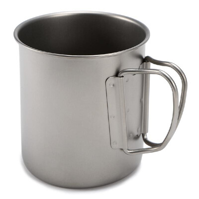 

Ultralight Titanium Cup Outdoor Portable Mug Camping Picnic Water Cup with Foldable Handle 300ml 400ml 450ml 750ml