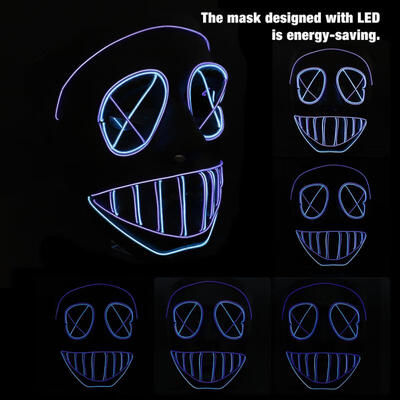 

Greensen LED Glowing Luminous Mask Decoration Toy for Party Hallowen Carnival Festival