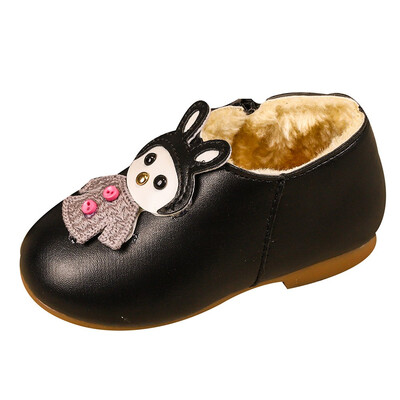 

Children Kid Baby Girls Warm Cartoon Leather Sport Short Boots Martin Shoes