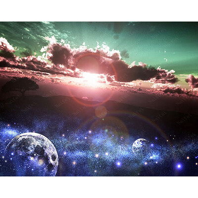 

Toponeto 5D Embroidery Paintings Rhinestone Pasted DIY Diamond Painting Cross Sti