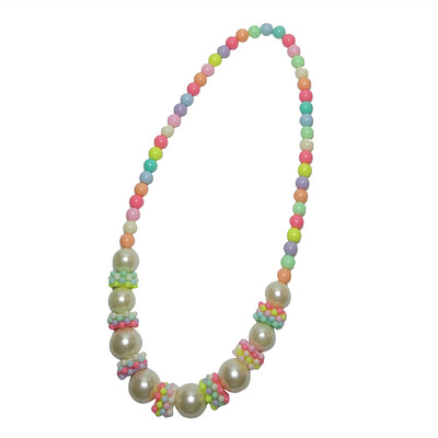 

Trendy Children Handmade Jewelry Set Snowflake Pendant Chunky Bubblegum Beaded Kids Girls Necklace Bracelet