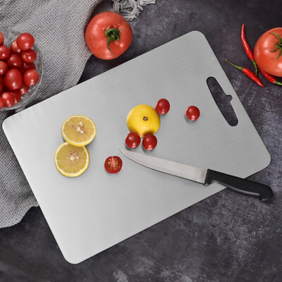 

Stainless Steel Chopping Board Household Chopping Blocks Baby Food Fruit Vegetables Chopping Board
