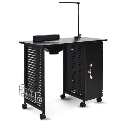 

Deluxe Salon Steel Frame Manicure Table