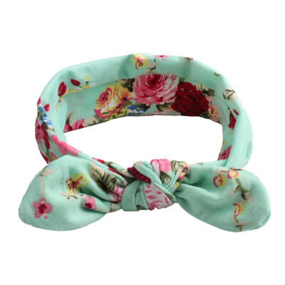 

Baby Girl Hair Accessories Newborn Floral Butterfly Print Bow Elastic Hairband Girls Turban Knot Headbands Baby Girl Headband