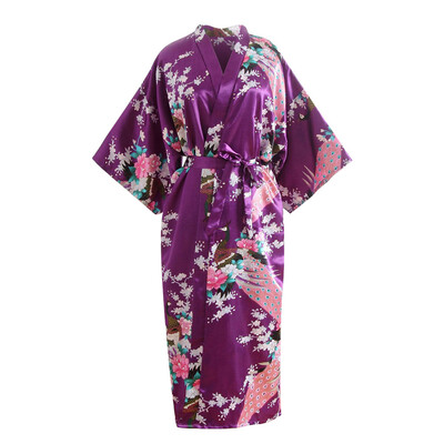 

Toponeto Women Sexy Print Blossom Kimono Dressing Gown Bath Robe Lingerie Nightdress