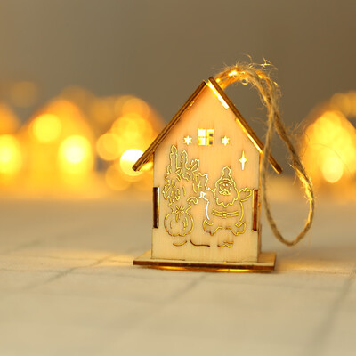 

〖Follure〗Christmas Ornaments LED Light Chalet Hotel Bar Christmas Tree Decoration