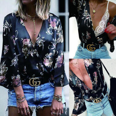 

Women Long Sleeve Bow Neck Office Work Wear Casual Chiffon Blouse Tops Shirt