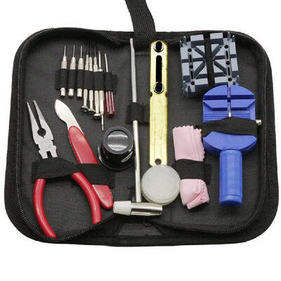 

Practical Watch Case Opener Remover Holder Kit Case Set Watch Repair Tool Watch Band Link Pin Spring Bar Tool Set