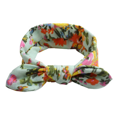 

Baby Girl Hair Accessories Newborn Floral Butterfly Print Bow Elastic Hairband Girls Turban Knot Headbands Baby Girl Headband